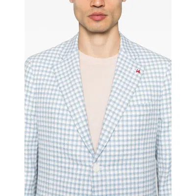 Isaia Blue  White Jackets