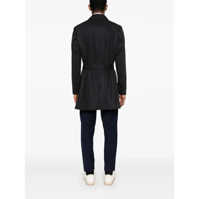 Herno Double-breasted Padded Stretch-shell Down Peacoat