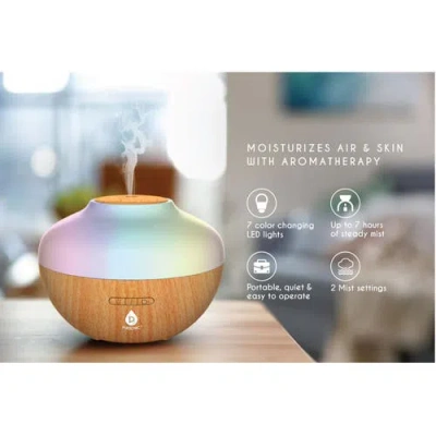 Pursonic Aromatherapy Diffuser & Essential Oil Set-ultrasonic Top 3 Oils-300ml With 2 Mist Settings In Multicolor