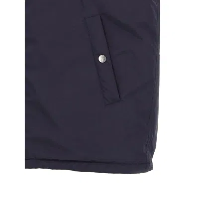 Brunello Cucinelli Water Resistant Nylon Vest In Blue