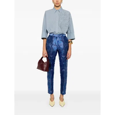 Etro Jacquard-lace Trousers