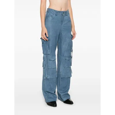Salvatore Santoro Leather Cargo Pants