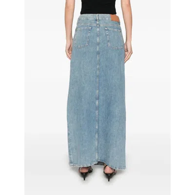 7 For All Mankind Arizona Denim Maxi Skirt Clothing