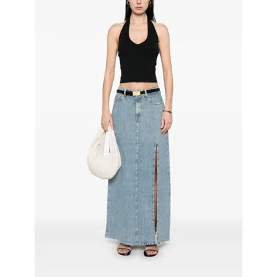 7 For All Mankind Arizona Denim Maxi Skirt Clothing