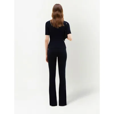 Courrèges Reedition Logo-patch Knitted Top