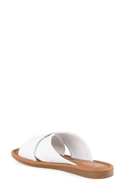 Seychelles World View Ii Slide Sandal In White
