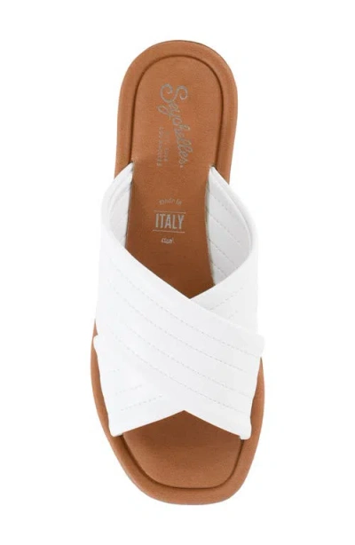 Seychelles World View Ii Slide Sandal In White
