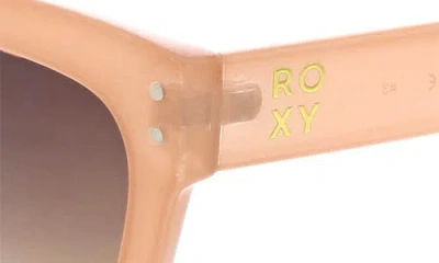 Roxy Swept 55mm Rectangular Sunglasses In Misty Rose