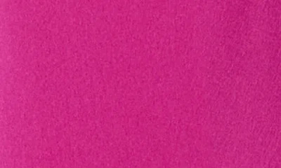 Renee C Bubble Hem Satin Tank In Dark Fuchsia