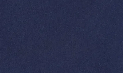 Renee C Bubble Hem Satin Top In Navy