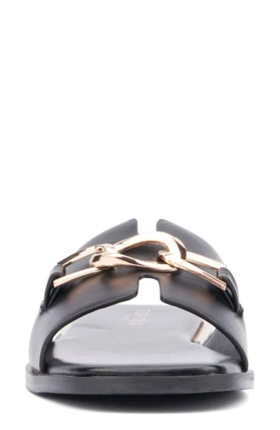 Torgeis Tabitha Chain Bit Slide Sandal In Black