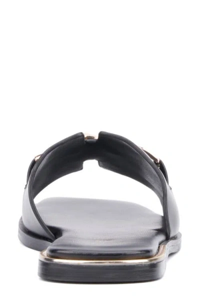 Torgeis Tabitha Chain Bit Slide Sandal In Black