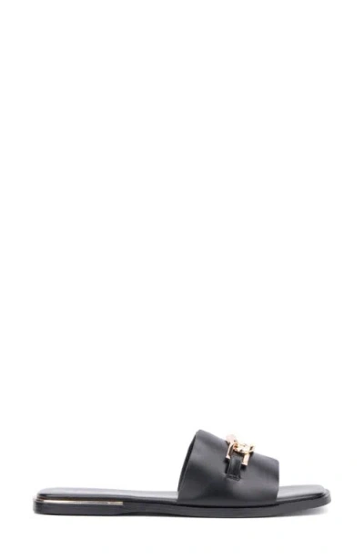 Torgeis Tabitha Chain Bit Slide Sandal In Black