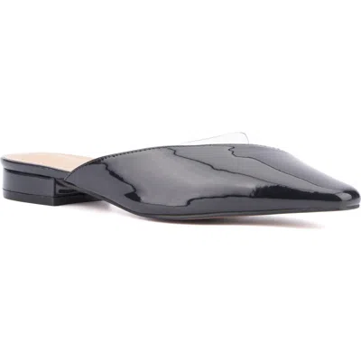 Torgeis Jaina Womens Block Heel Manmade Mules In Black