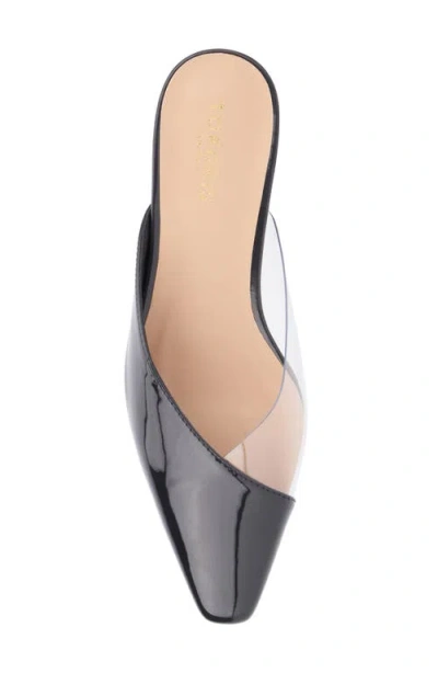 Torgeis Jaina Womens Block Heel Manmade Mules In Black