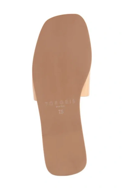 Torgeis Tabitha Chain Bit Slide Sandal In Tan