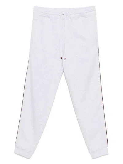 Brunello Cucinelli Cotton Sweatpants With Side Stripe Detail