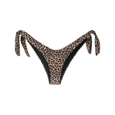 Matinee Nadine Leopard-print Tied Bikini Briefs