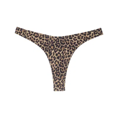 Matinee Leopard-print High-cut Bikini Bottoms