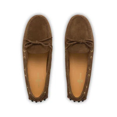 Car Shoe Brown Suede Loafer