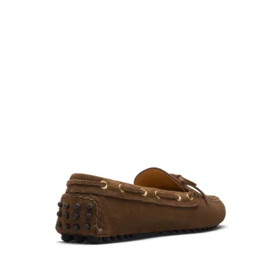 Car Shoe Brown Suede Loafer