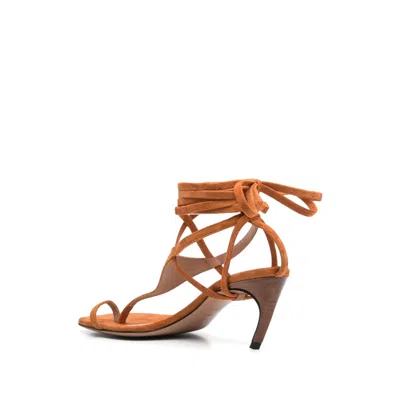 Attico Square Toe High Heel Sandals