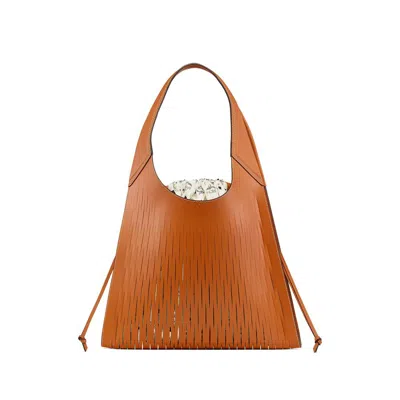 Mcm Brown Shoulder Bags Women