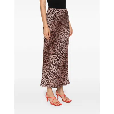 Rixo London Kelly Skirt In Animal Print