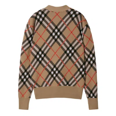 Burberry Checkered Wool-mohair Blend Cardigan