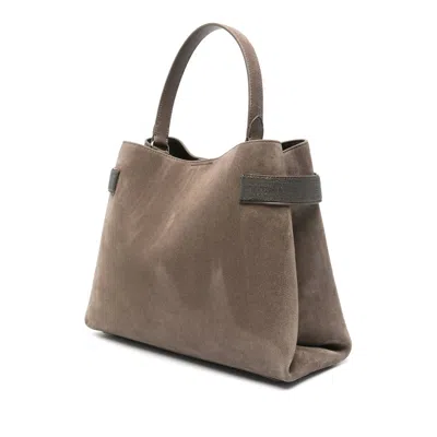 Brunello Cucinelli Brown Tote Bags