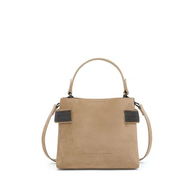 Brunello Cucinelli Sequin-embellished Leather Tote Bag