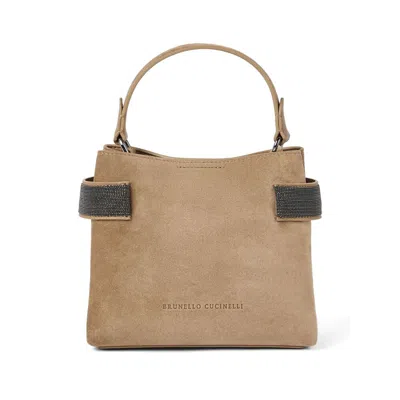 Shop Brunello Cucinelli Brown Tote Bags