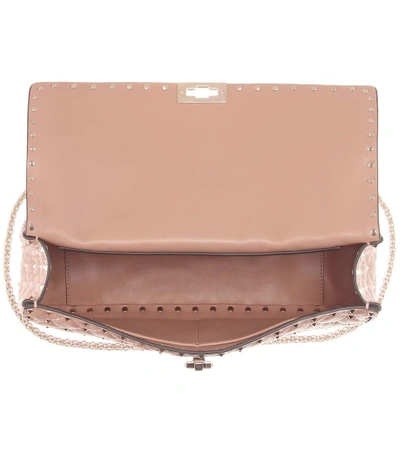 Shop Valentino Rockstud Spike Quilted Leather Handbag