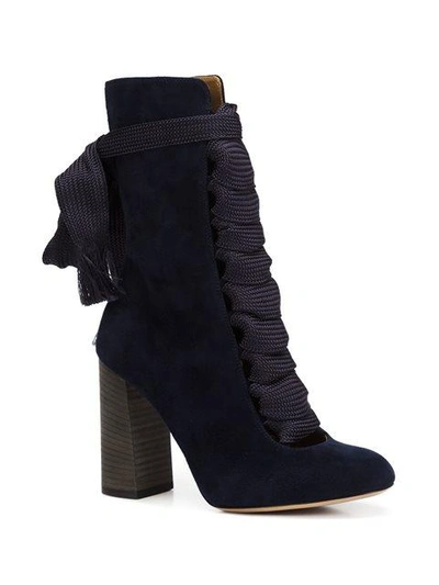 Shop Chloé Lace-up Boots