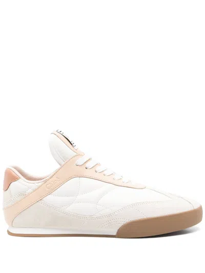 Chloé Chloè Kick Leather Sneakers In White