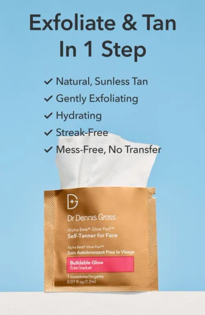 Dr Dennis Gross Skincare Alpha Beta Glow Pad Self-tanner For Face 8 Treatments In No Color
