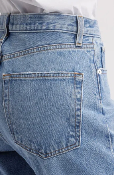 Frame Le Easy Flare Frayed Jeans In Alderton Raw Fray