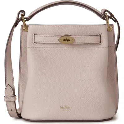 Mulberry Mini Islington Leather Bucket Bag In Blossom Pink