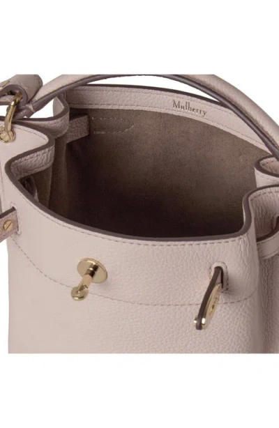 Mulberry Mini Islington Leather Bucket Bag In Blossom Pink