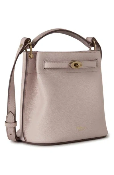 Mulberry Mini Islington Leather Bucket Bag In Blossom Pink