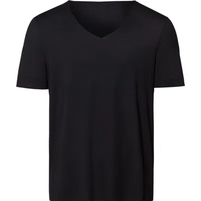 Hanro Slim-fit Mercerised Stretch-cotton Jersey T-shirt In Black