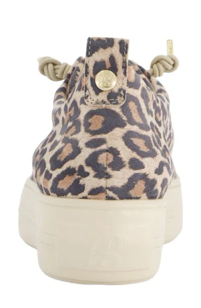 Paul Green Zena Leopard Print Platform Sneaker In Leopardino Desert
