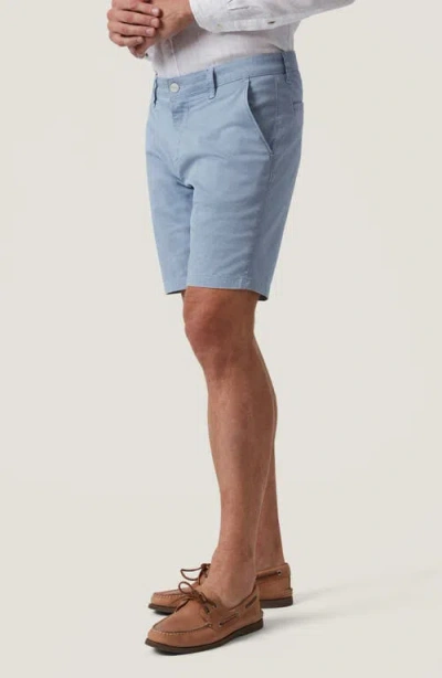 34 Heritage Arizona Slim Fit Blue Tie Print Flat Front Cotton Shorts In Tie Print