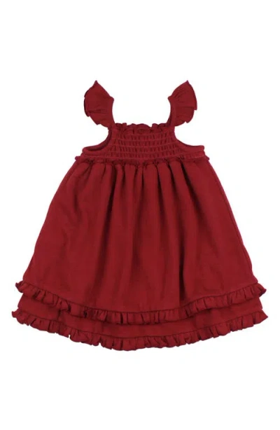 L'ovedbaby Smocked Organic Cotton Dress In Crimson