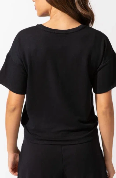 Threads 4 Thought Shana Drop Shoulder Terry Top In Black