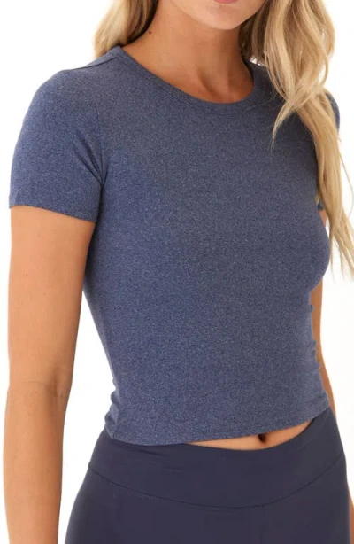 Threads 4 Thought Guadalupe Luxe Jersey Crop Top In Heather Stargazer
