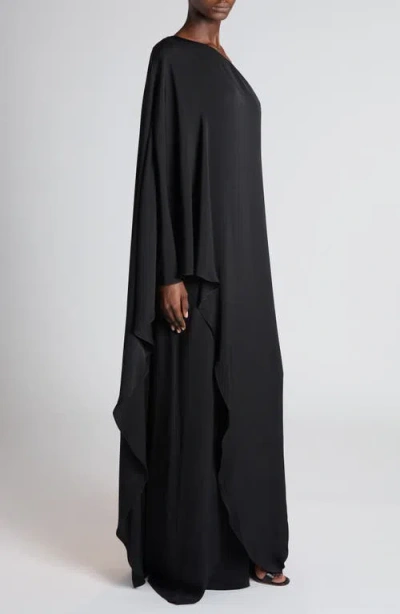 Tom Ford One Shoulder Crepe Cady Gown In Black