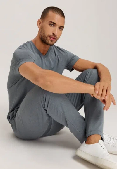 Hanro Casuals Drawstring Pants In Ocean Melange