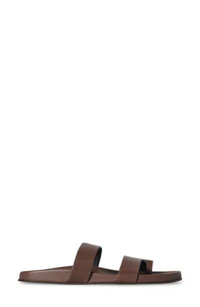 The Row Hugh Leather Sandals In Light Brown