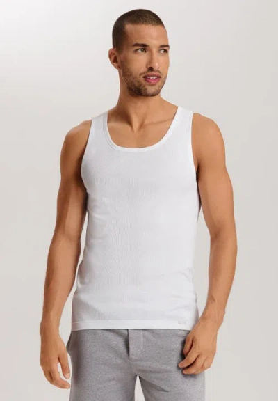 Hanro Cotton Essentials Cotton Tank Top In White